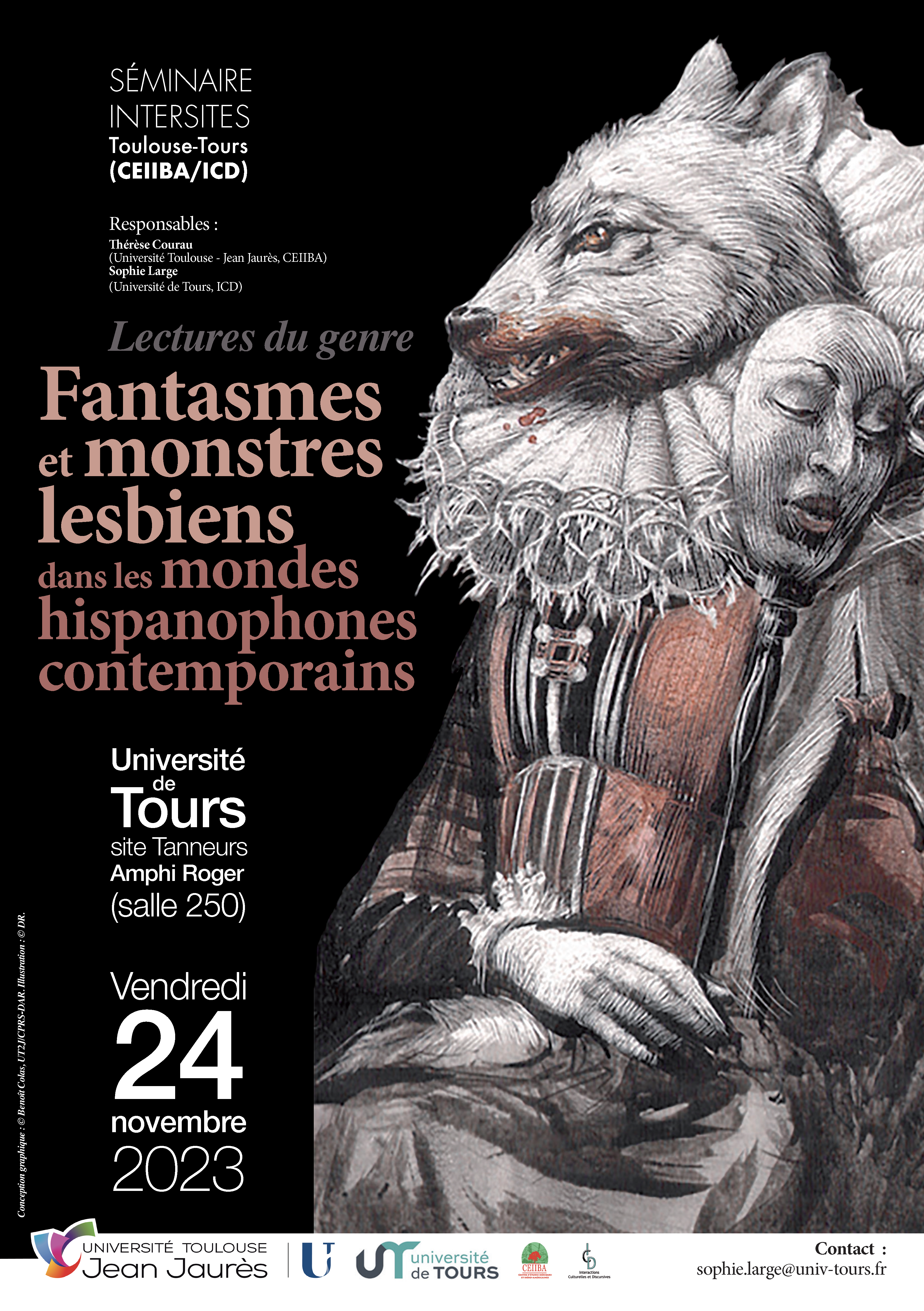 Affiche JE Lectures du genre Tours 24 nov 23