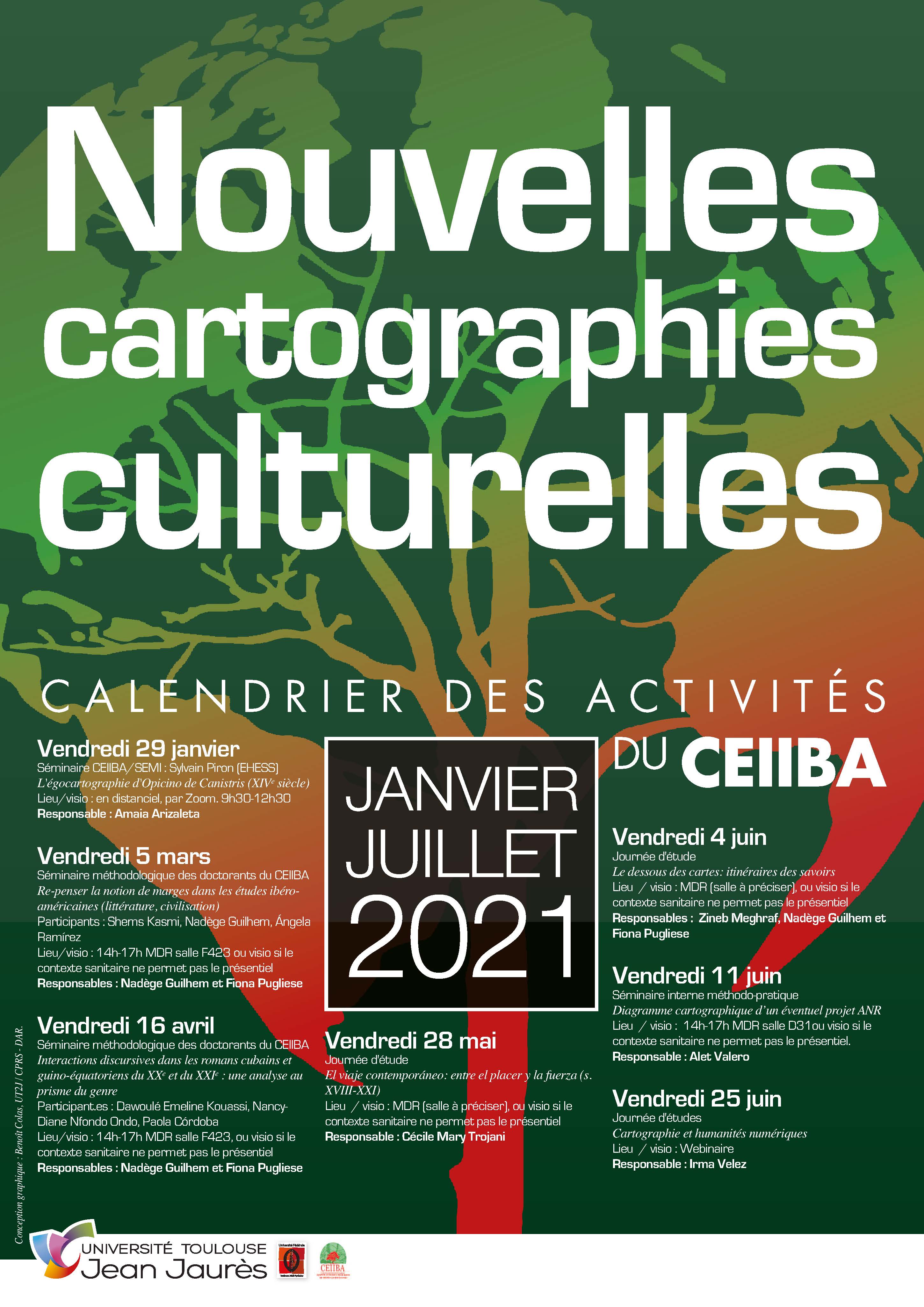 Calendrier janvier juin 2021