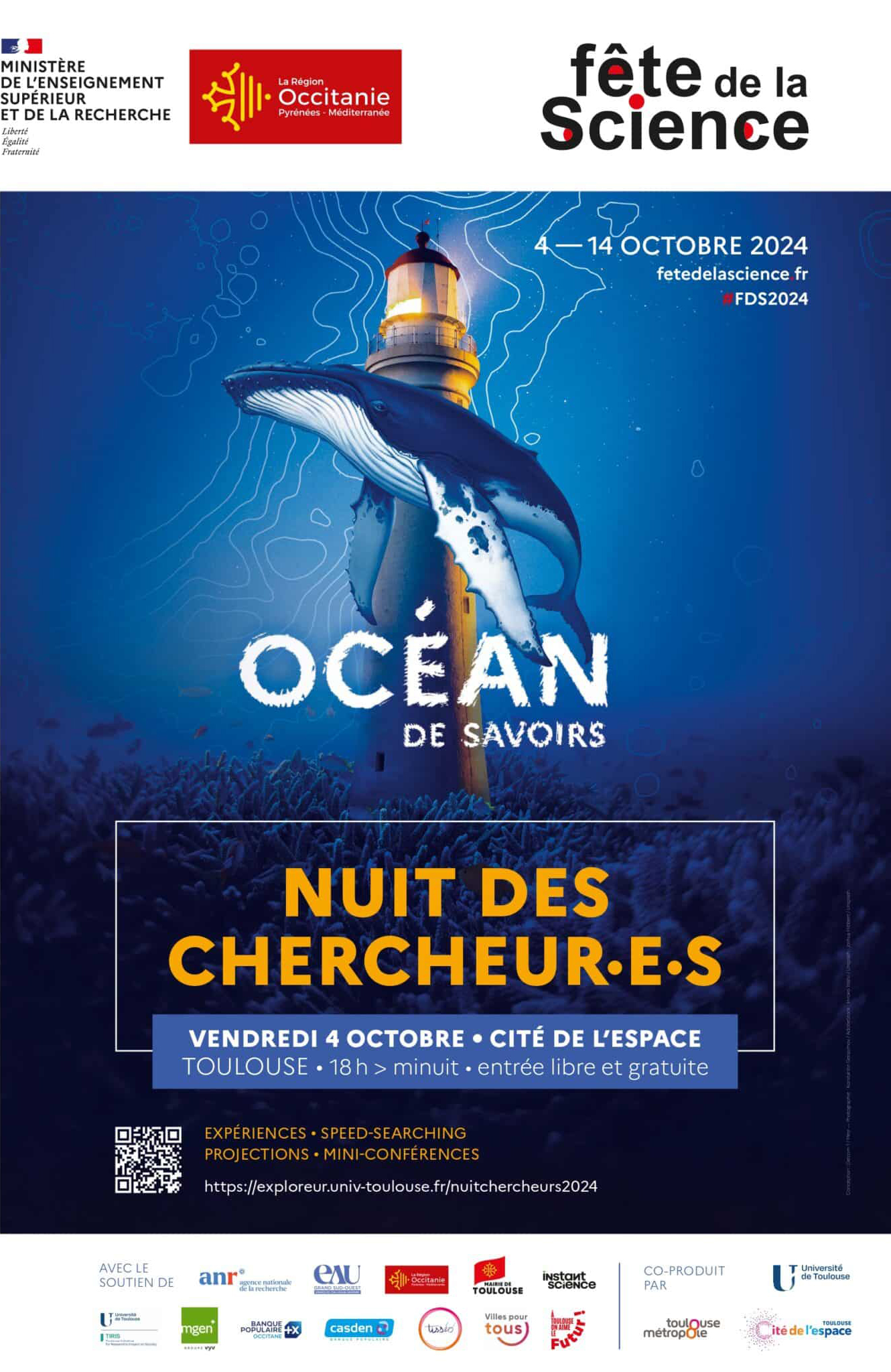 Affiche Nuit Chercheurs 2024