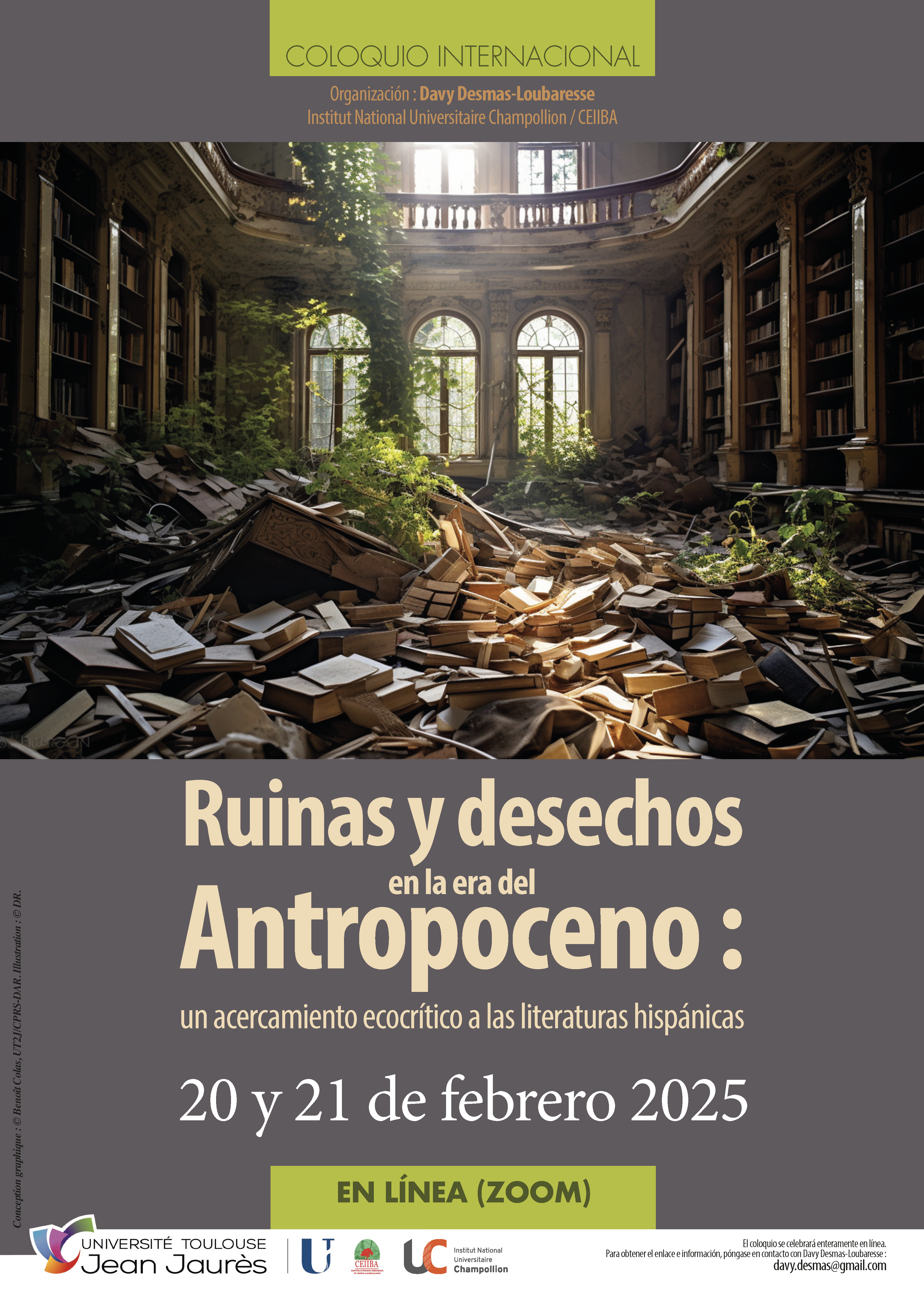 Affiche colloque international Ruinas y desechos Desmas Mars 2025