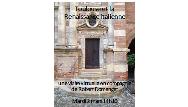 Affiche Visite Virtuelle Toulouse Renaissance Italienne